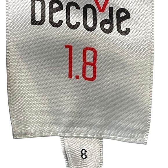 Decode 1.8 Womens Blue 100% Silk Print Sleeveless Empire Waist Dress sz 8w - Picture 3 of 16